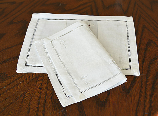 Hemstitch Baby Bible Covers. Cross on All Corners